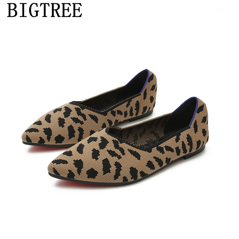 女性のためのヒョウ柄のフラットシューズ 有名なブランド名のフラットシューズ 滑り止め 22 Women S Flats Aliexpress