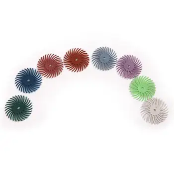 

8pcs Grit 80# 120# 220# 320# 400# 600# 1000# 2500# Radial Bristle Disc Brushes for Polishing