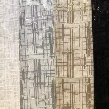 

Sequin Mesh Lace Fabric For Women Evening Dress 2019 High quality French Tull Cloth Fabric 1Yard
