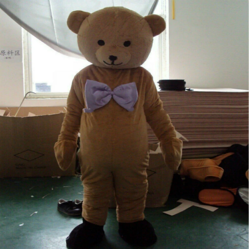 Brown Teddy Bear Mascot Costume Cosplay 