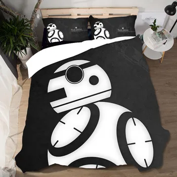 

Dropshipping King Size Robot Bed Linen Cotton Bedding Set Bed Sheets PillowCases Duvet Cover Set Single Bedding Sets Duvets Sets
