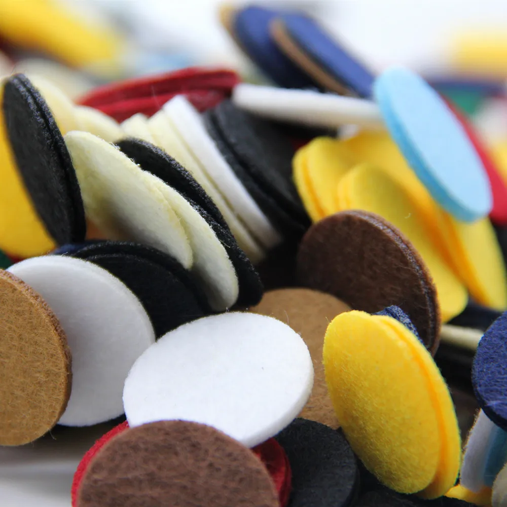 25MM 150pc Round Felt Fabric Nonwoven Cloth Felts For Sewing Dolls Craft Accessories Scrapbook Home Wall Decor Stickers