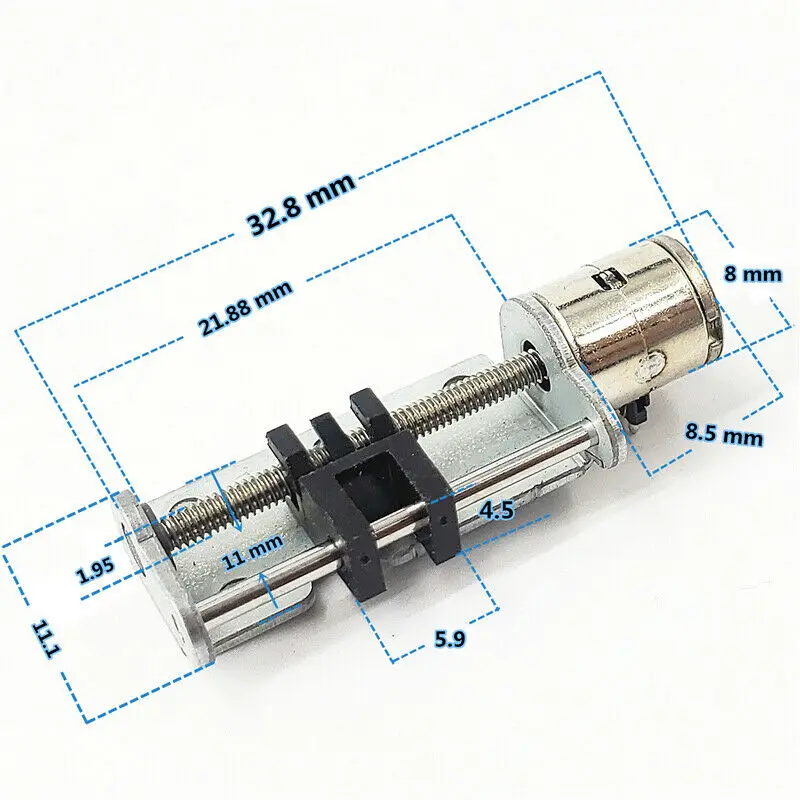 DC 3V 5V 2-phase Micro 6mm Stepper Motor Mini Precision Linear Screw Slider Nut 
