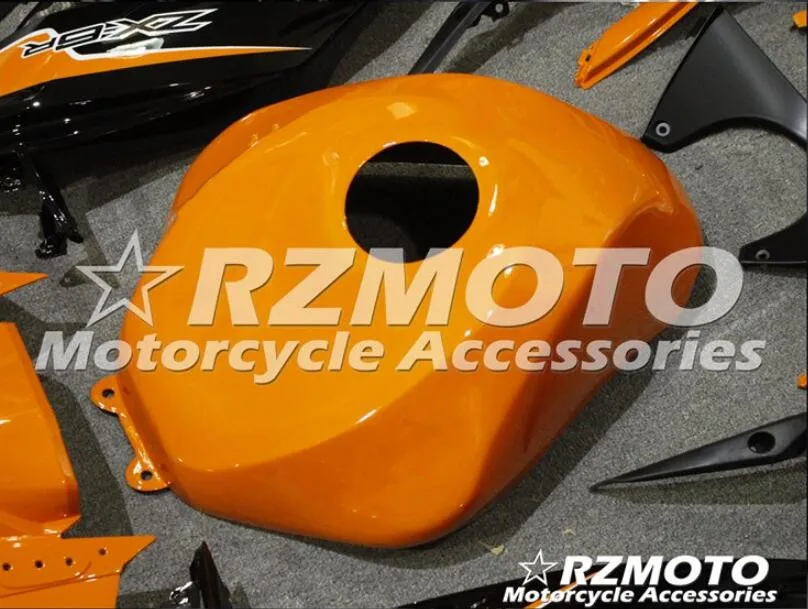 4 подарки ABS литьевая форма мотоцикла полный обтекатель подходит для Kawasaki ZX-6R 09 10 11 12 2009-2012 Кузов Набор оранжевый черный