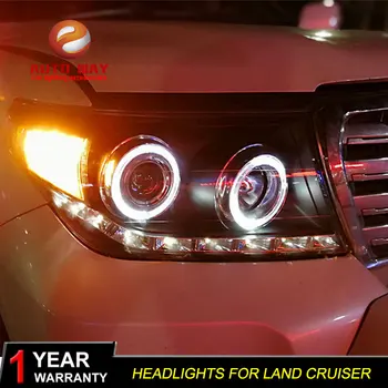 

Car Styling case for Toyota land cruiser headlights 2009-2013 DRL land cruiser headlight Double Beam Bi-Xenon HID Accessories