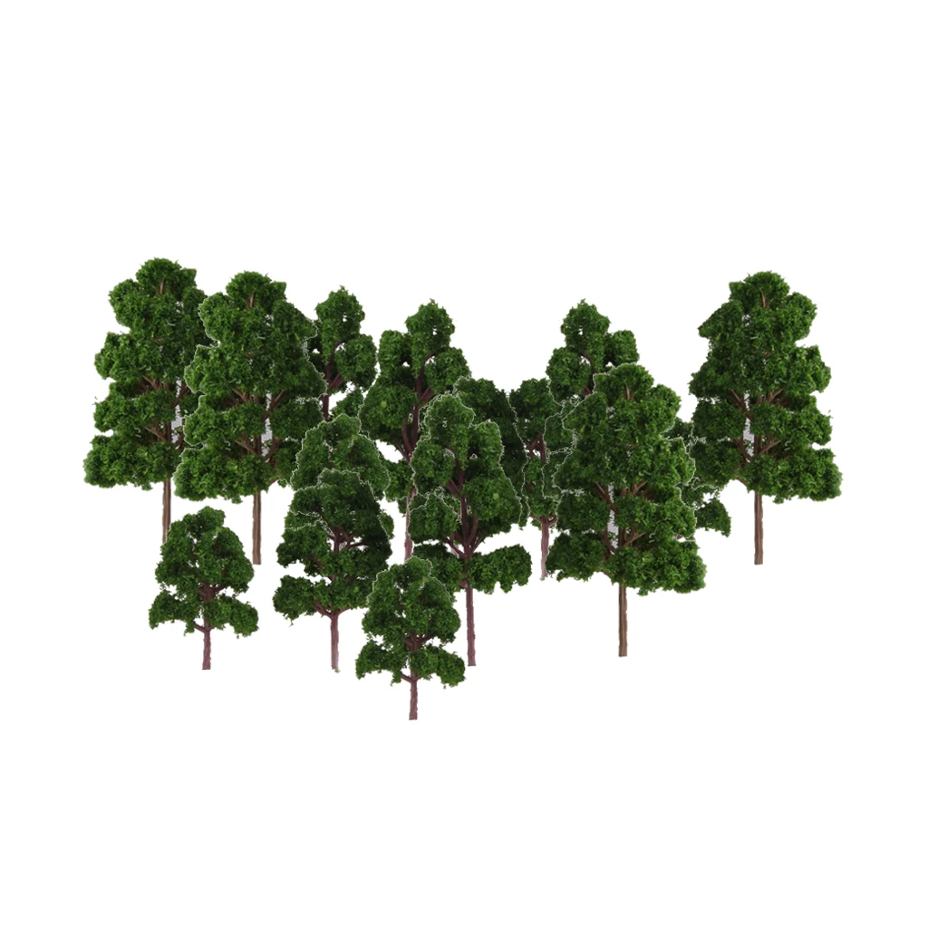 20 Mixed Scale Model Trees Train Railroad Micro Landscape Layout HO N Z Gauge Model Tree Decorate For Kid Gift 2