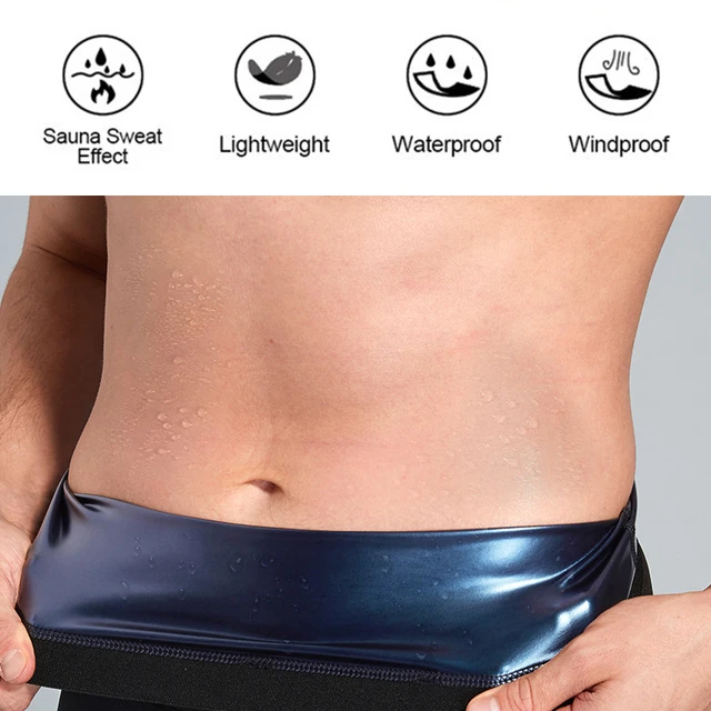 Mens Hot Body Shaper Shorts Workout Sweat Sauna Pants for Weight Loss Fat  Burn 