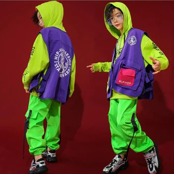 

Kids Ballroom Hip Hop Clothing Sweatshirt Jacket Tops Running Casual Pants Girls Boys Performance Jazz Dance Costume Clothes