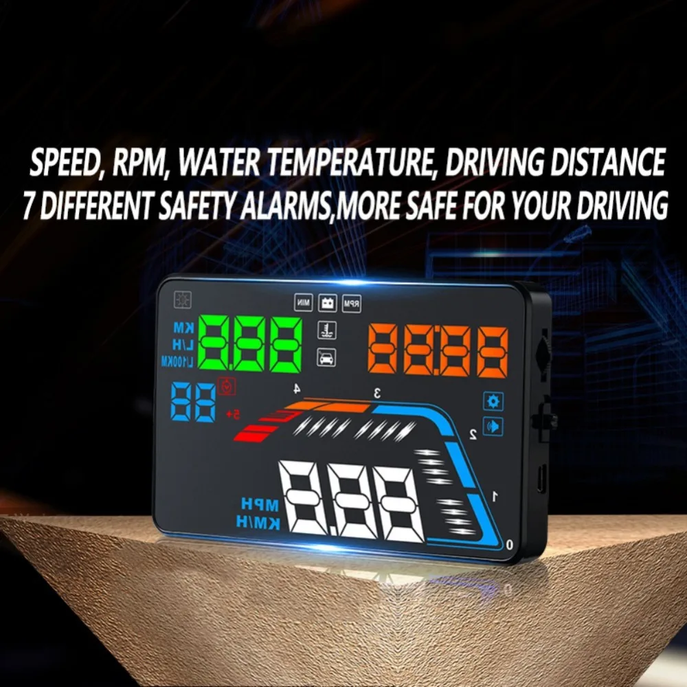 Новинка 5," Q700 автомобильный HUD Дисплей универсальный OBD2/EUOBD Предупреждение о превышении скорости Автомобильная электроника аксессуары авто