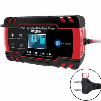 

Car Battery Charger Brand New 100-240V AC To 12V 8A / 24V 4A Smart Fast Power Charging Suitable for Car Motorcycle