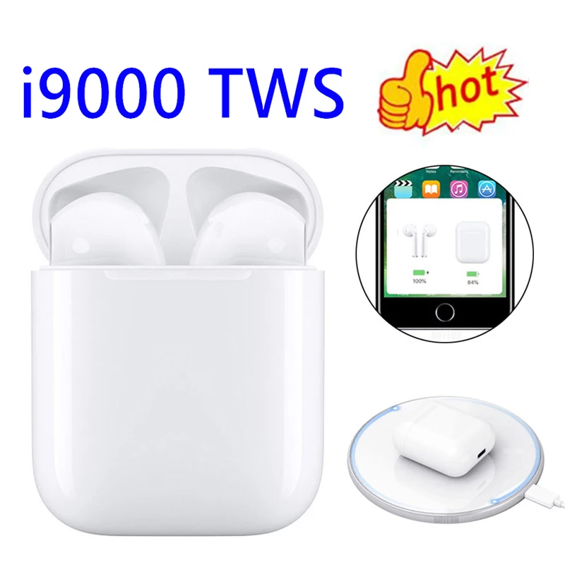 

i9000 tws Air 2 Wireless Charging Bluetooth Earphone 5.0 Headset size 1:1 1536u chip PK i7s i10 i12 i14 i60 i200 i5000 i10000