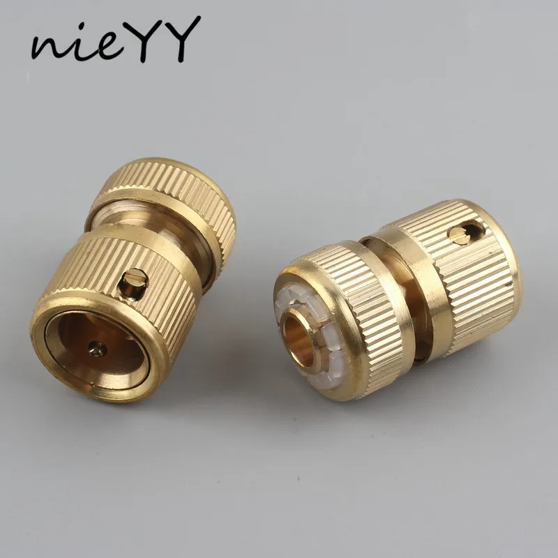 

1Pc Pure Copper 1/2" Quick Connector Faucet Tap Joint 14 16mm Hose Connector Garden Irrigation Water Gun Adapter Car Wash Joint