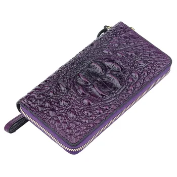 

2020 New Style Women's Leather Long Wallet Crocodile Pattern wallet men cute wallet wallets for women men woman wallets