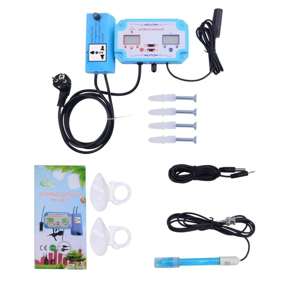 

PH Meter 3 in 1 PH/EC/Temperature Meter Digital Water Quality Monitor Tester Detector for Pools Drinking Water Aquarium