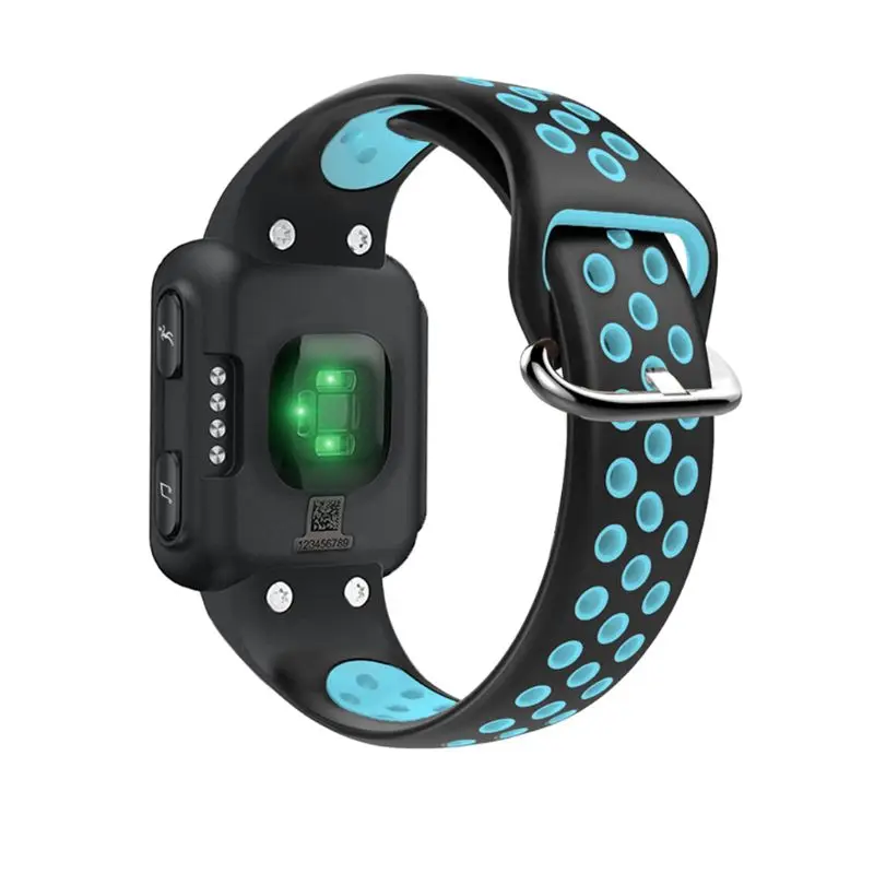 

Two-color Soft Silicone Watchband Sports Wrist Band Strap Replacement for Garmin Forerunner 35 Smart Watch Accessories U50D