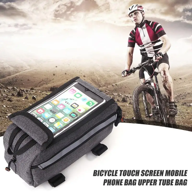 Горячая Распродажа, велосипедные сумки, деликатный дизайн, MTB, сумка для телефона, водонепроницаемая, для велосипеда, Передняя верхняя труба, сумка для сенсорного экрана, аксессуары для велоспорта