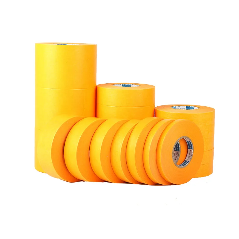 YellowMaskingTapeAdhesiveTapeTexturedPaperCarPaintDecoration