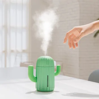 

340ML USB Cactus Air Humidifier Aromatherapy Diffuser Mist Maker Fogger Mini Aroma Atomizer Car Essential Oil Diffuser