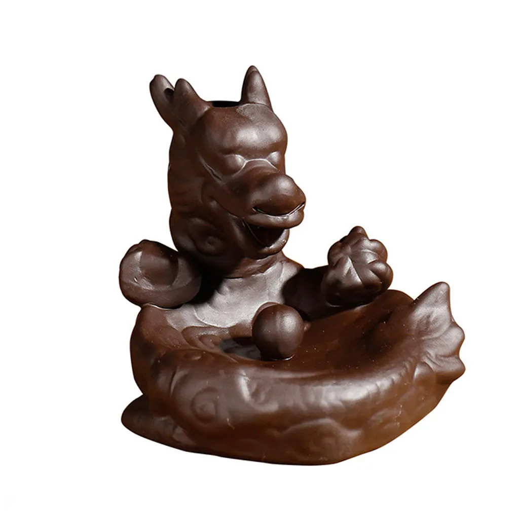 Фарфоровый керамический, с обратным потоком держатель для благовоний ручной работы в стиле ретро с 20 шт. конусами для благовоний глазурь для ароматерапии