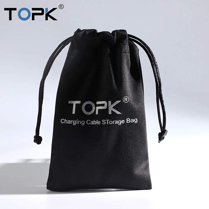 

TOPK Power Bank Case Phone Pouch for USB Charger USB Cable Phone Storage Box Mobile Phone Accessories 100*30mm