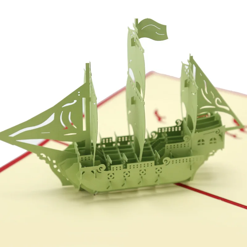 3D всплывающие подарки карта всемирно известное здание День рождения поздравительные открытки архитектура Пригласительные открытки для бизнеса туристическая открытка