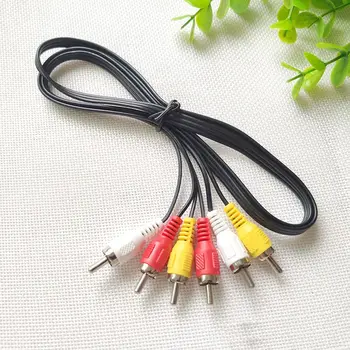 

2020 NEW High-quality PVC material 1m 3RCA Male To 3 RCA Male Audio Video AV Cable 3X RCA Plug For TV Box