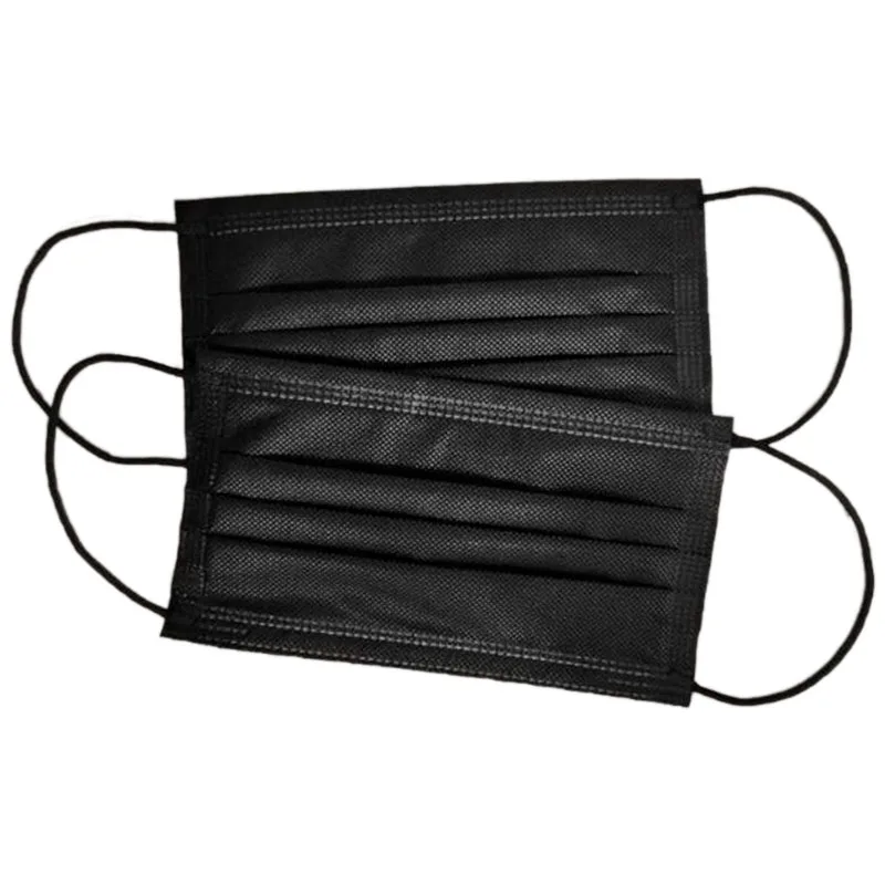 

40Pcs Black Mask Mouth Activated Bamboo Carbon Prevent Anti-Dust Repeatability Civil Mouth Face Mask