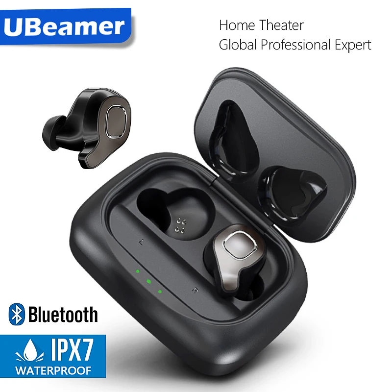 Bluetooth наушники Ubeamer F8 Беспроводные стереонаушники TWS с зарядным боксом спортивные