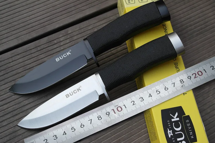 Buck 009 death маленький прямой EDC нож с саблей охотничий ABS Ручка Открытый походный для