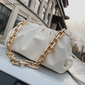 

Chain Shoulder Bags for Women 2020 Solid Color Luxury Bag Female Messenger Handbags Lady Party Clutch Cross body bag