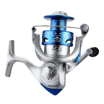 

HiMISS 12axis Fishing Reel Electroplated Plastic Wire Cup Spinning Wheel Reel Spinning Wheel nylon engineering glass fiber