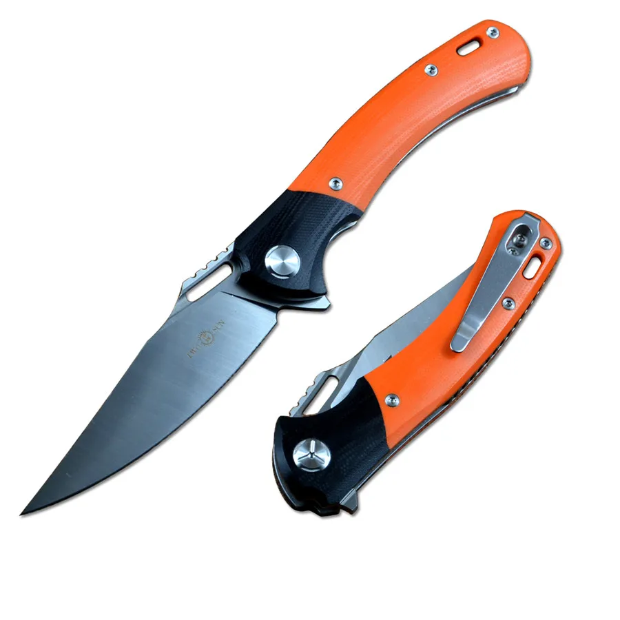 

Knife TS127 14C28N Blade G10 Handle Folding Pocket Knife for Tactical Hunting Outdoor EDC Tool Ball Bearing TWOSUN Brand