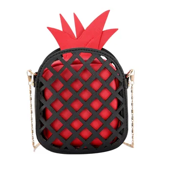 

Mini Women's Fruit Handbag Hollow Chain Bag Women's Cute Pineapple Skin Cute Handbag
