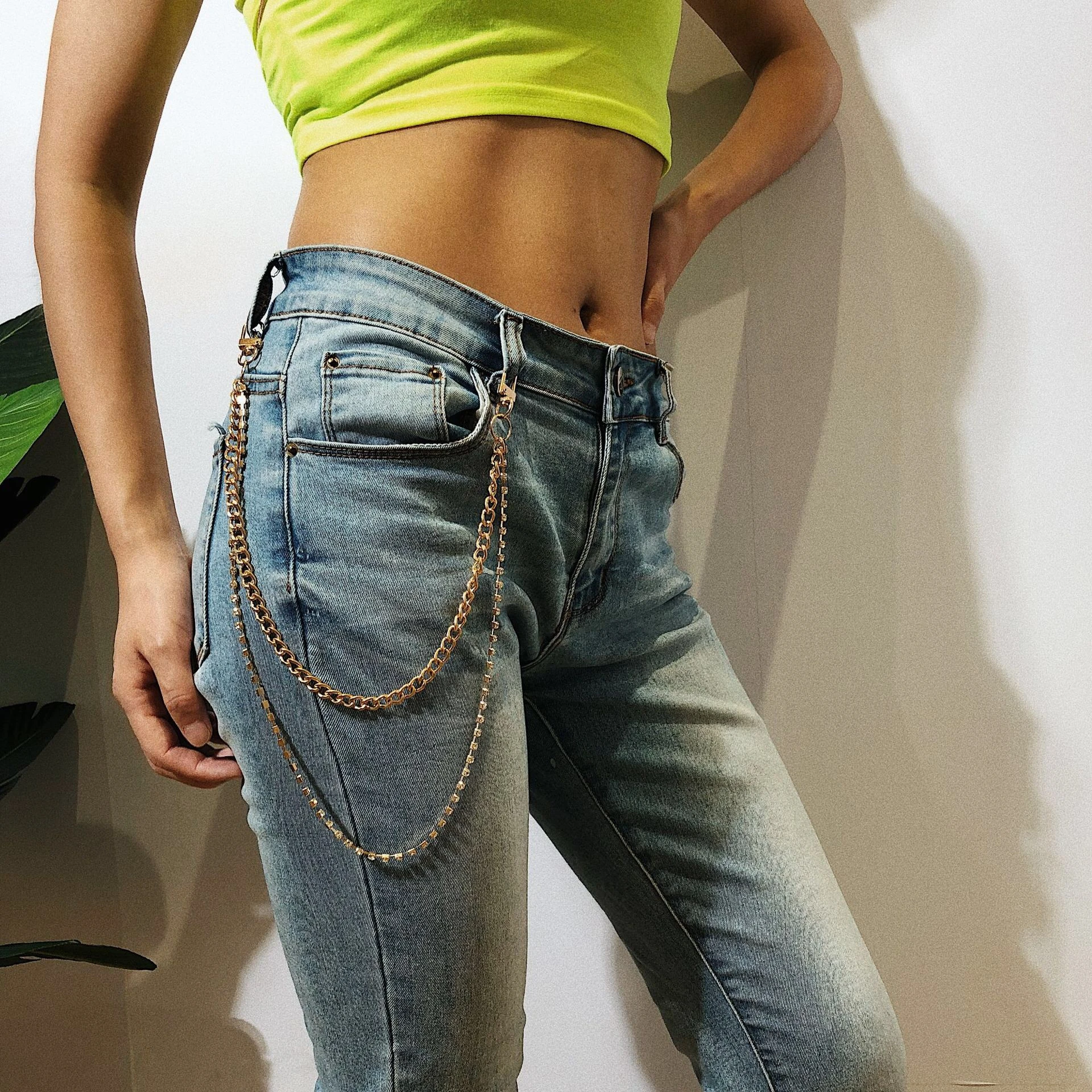 Европейская и американская индивидуальная приталенная декоративная цепочка на