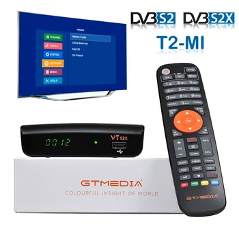 

dvb s2x HD set top box Receptor DVB-S2X DVB S2 T2MI Decoder free satellite tv Receiver SKS IKS DVB-S2 GTmedia V7S2X v7s Youtube
