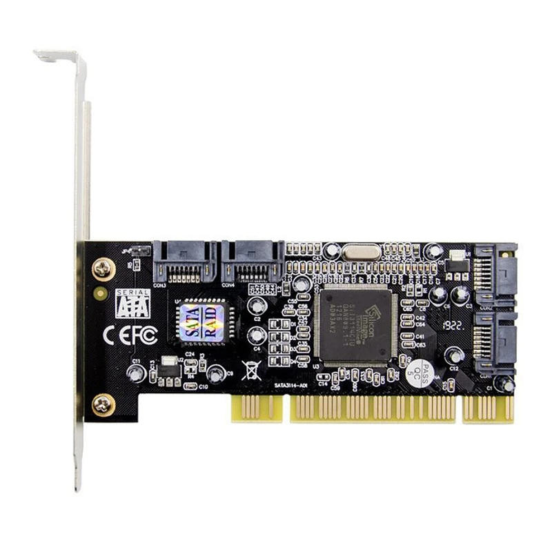 PCI SATA150 4 Channel SATA RAID Array Card Sil3114 SATA Controller Chip