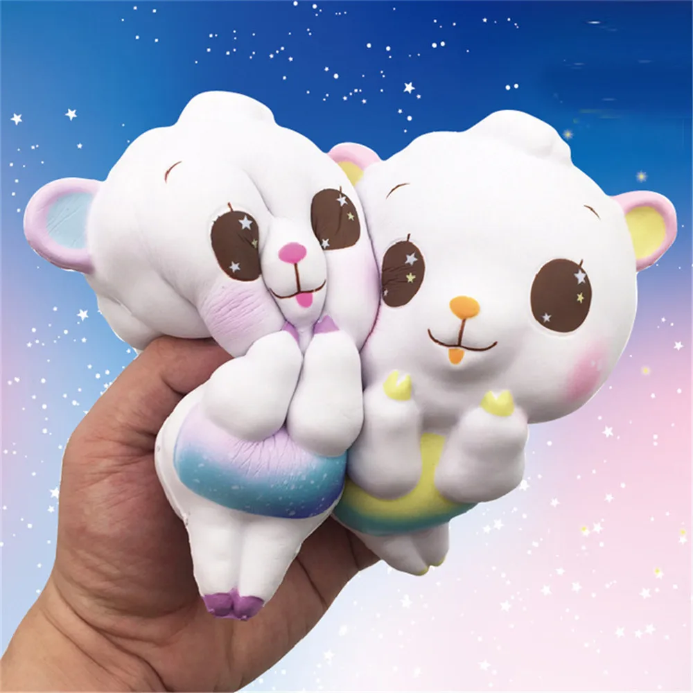 Милые Мультяшные игрушечные овцы, имитирующие мягкие медленно растущие игрушки, облегчающие стресс, новинка, подарок для забавных игрушек для детей# B