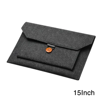 

Pouch Storage Slim Lightweight Large Capacity Computer Protective Case Shock-absorbing Felt Laptop Sleeve Bag For MacBook