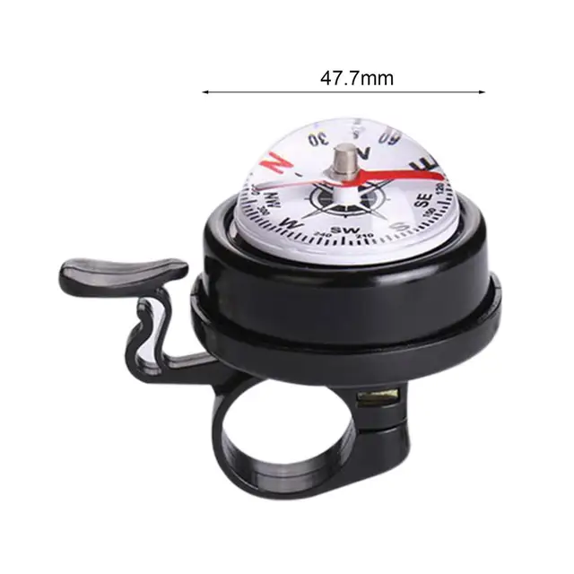 Bicycle Compass Warning Bell MTB Road Bike Horn Sound Alarm For Safety Cycling Handlebar Aluminum Alloy Bicycle Call Accessories 5