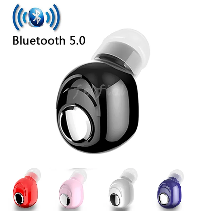

Mini Wireless Bluetooth Earphone V5.0 Stereo in-ear Headset with Mic Sports Running Earbuds Earphones for Android IOS all phone