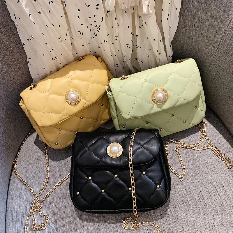 

Bag Women's 2020 New Style Korean-style Fashion Rhombus Chain Bag Simple Versatile INS Shoulder Bag