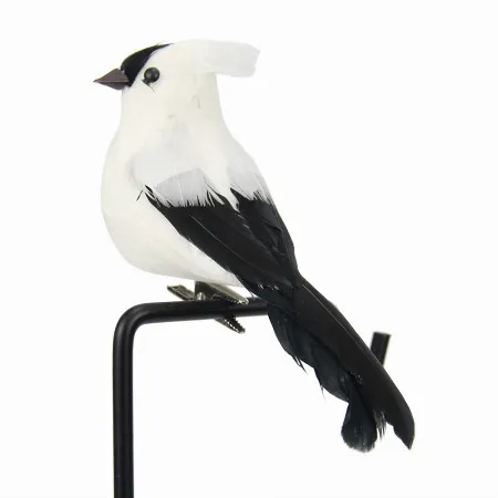 Arrival 2Pcs 12x4cm Artificial Foam Feather Bird Figurine Ornament Lawn Yard Garden Tree Home Decor