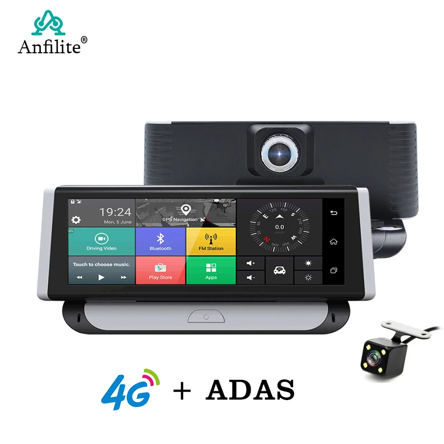 Anfilite 10 шт. 4G Автомобильная камера GPS 6 8 &quotAndroid 5 1 Автомобильные видеорегистраторы