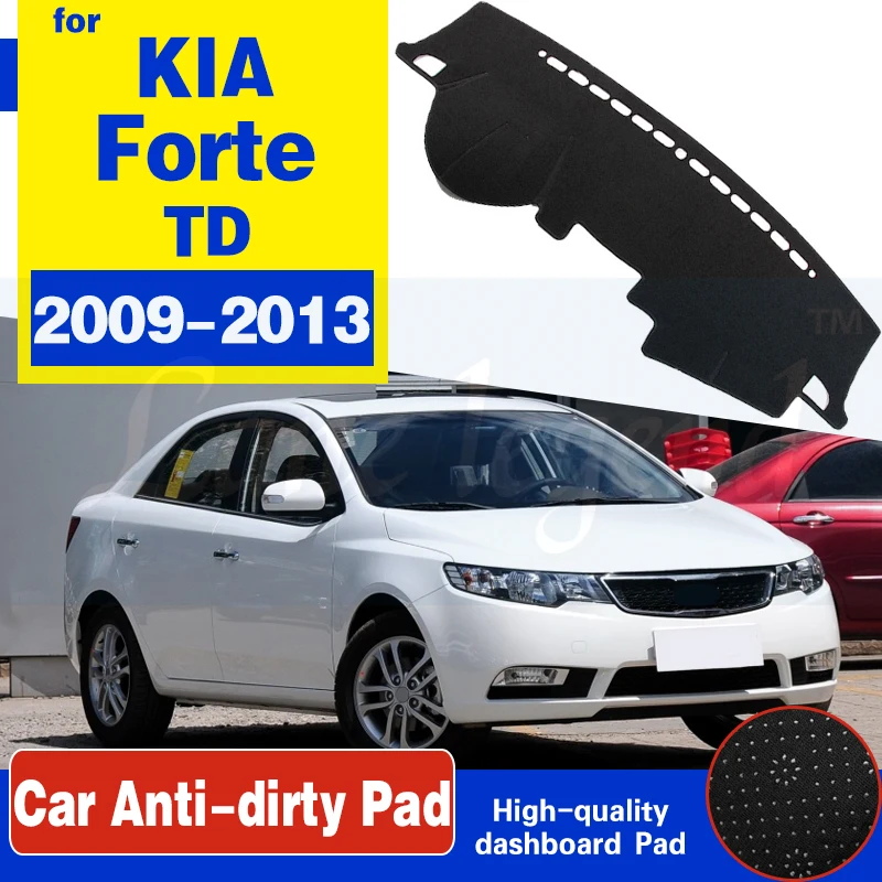 For KIA Forte 2009 2010 2011 2012 2013 TD Anti-Slip Mat Dashboard Cover Sunshade Dashmat Carpet Accessories Cerato Vivaro Koup | Автомобили