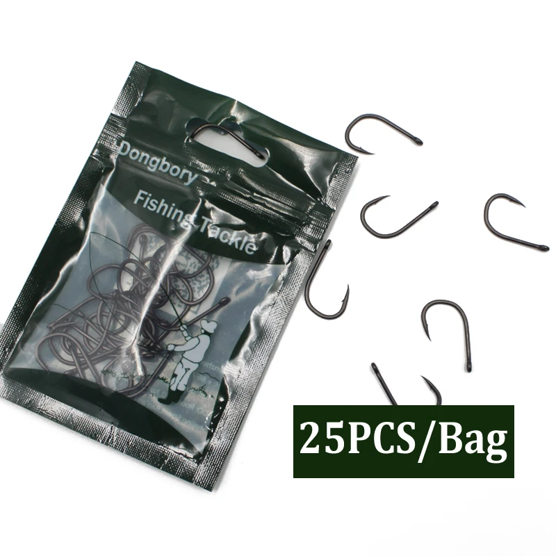 25PCS Fishing Hooks Carp Bait Boilies Fishhook Teflon Coated Wide Gape Barbed Hooks Carbon Steel Hooks Carp Hair Rig Chod Tackle 25PCS Fishing Hooks Carp Bait Boilies Fishhook Teflon Coated Wide Gape Barbed Hooks Carbon Steel Hooks Carp Hair Rig Chod Tackle