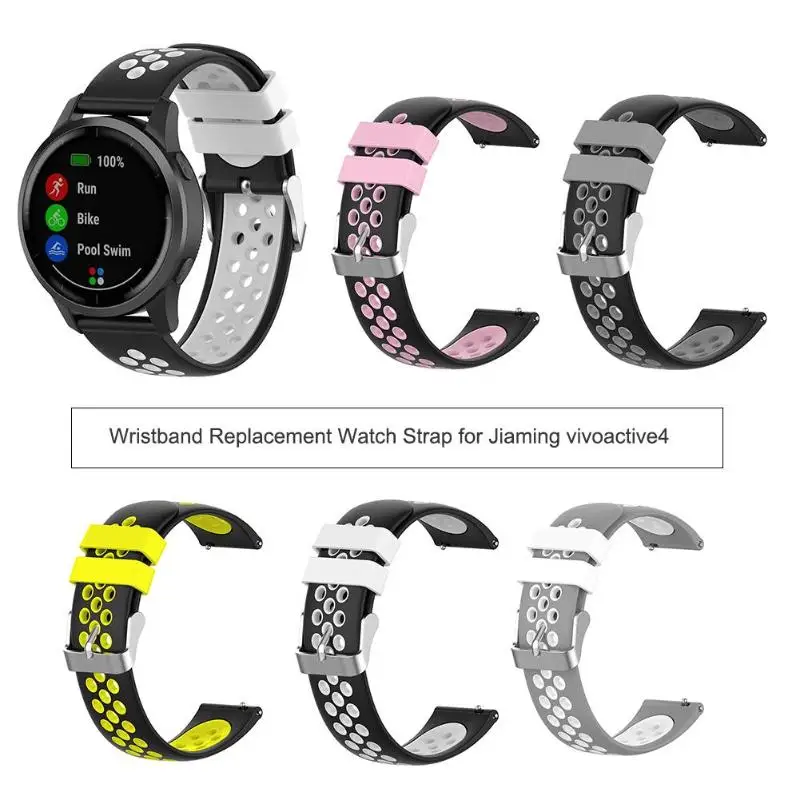 Силиконовый ремешок для часов 22 мм Garmin Vivoactive4 аксессуары|Ремешки часов| |