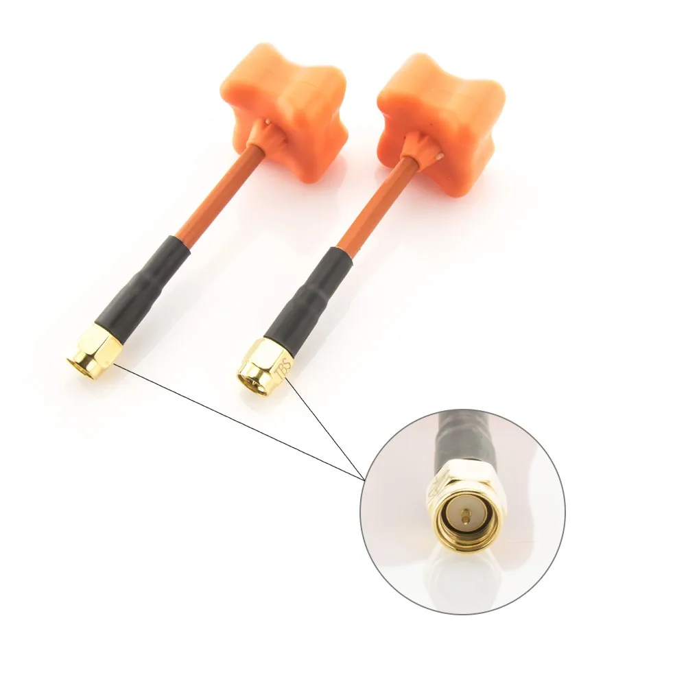 TBS TRIUMPH Antenn VAS 5,8 ГГц круговой поляризованный Триумф антенна SMA RP-SMA для FPV гоночный Квадрокоптер - Цвет: long-inner pin