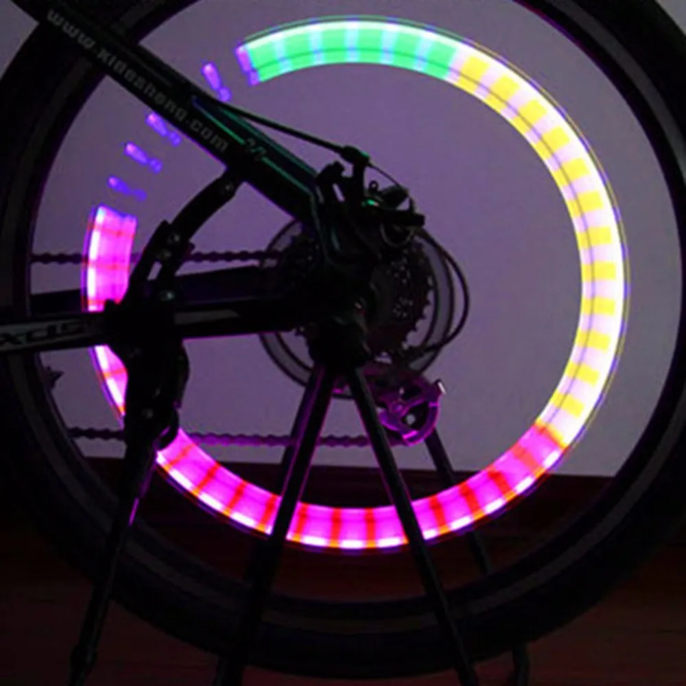 Top Hot sale Promotion price 1pc Cool Bike Bicycle Wheel Tire Air Valve Stem Cap Multi Color LED Light Best Sller Hot Promotion 10