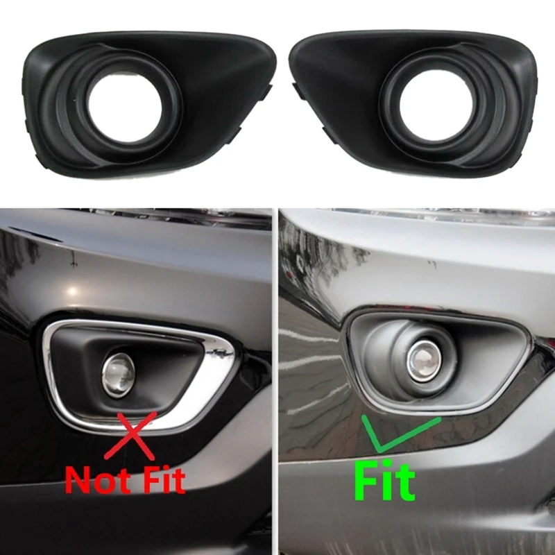 Front Right & Left Side Fog Light Lamp Bezels for Jeep Compass 2011 2016 68109871AA 68109870AA