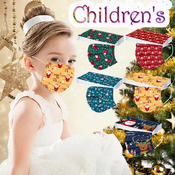 

Christmas Facemask Children's Mask WITH Cartoons Printed mascarillad desechables 3Ply easy breathing mouth masks Earhook Masks